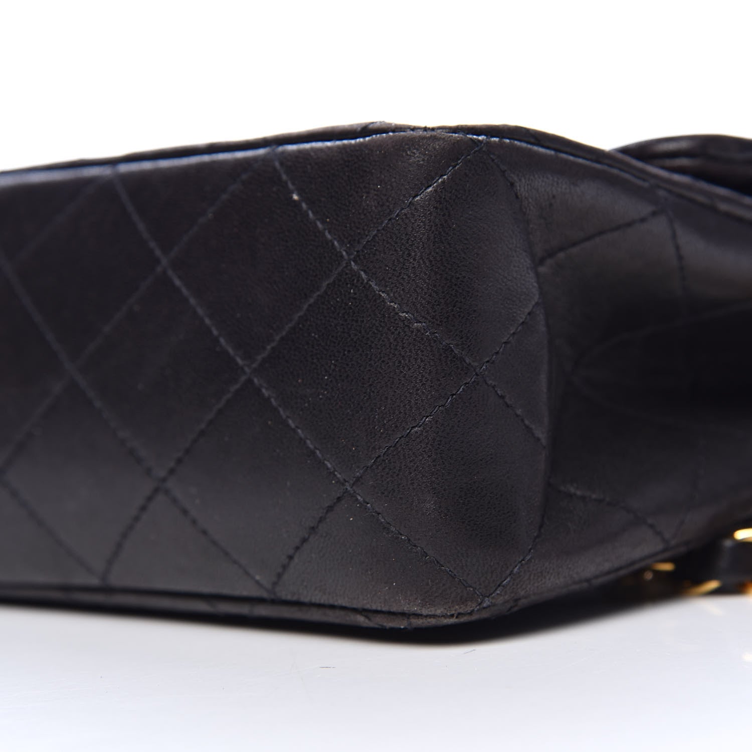 Chanel Lambskin Quilted Medium Double Flap Black 14 of 15