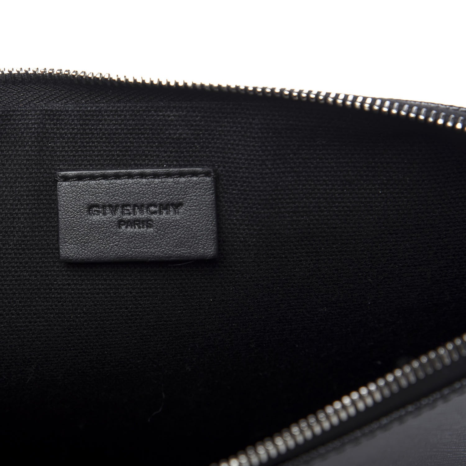 Givenchy Coated Canvas Medium Print Zip Pouch Black 5 of 7