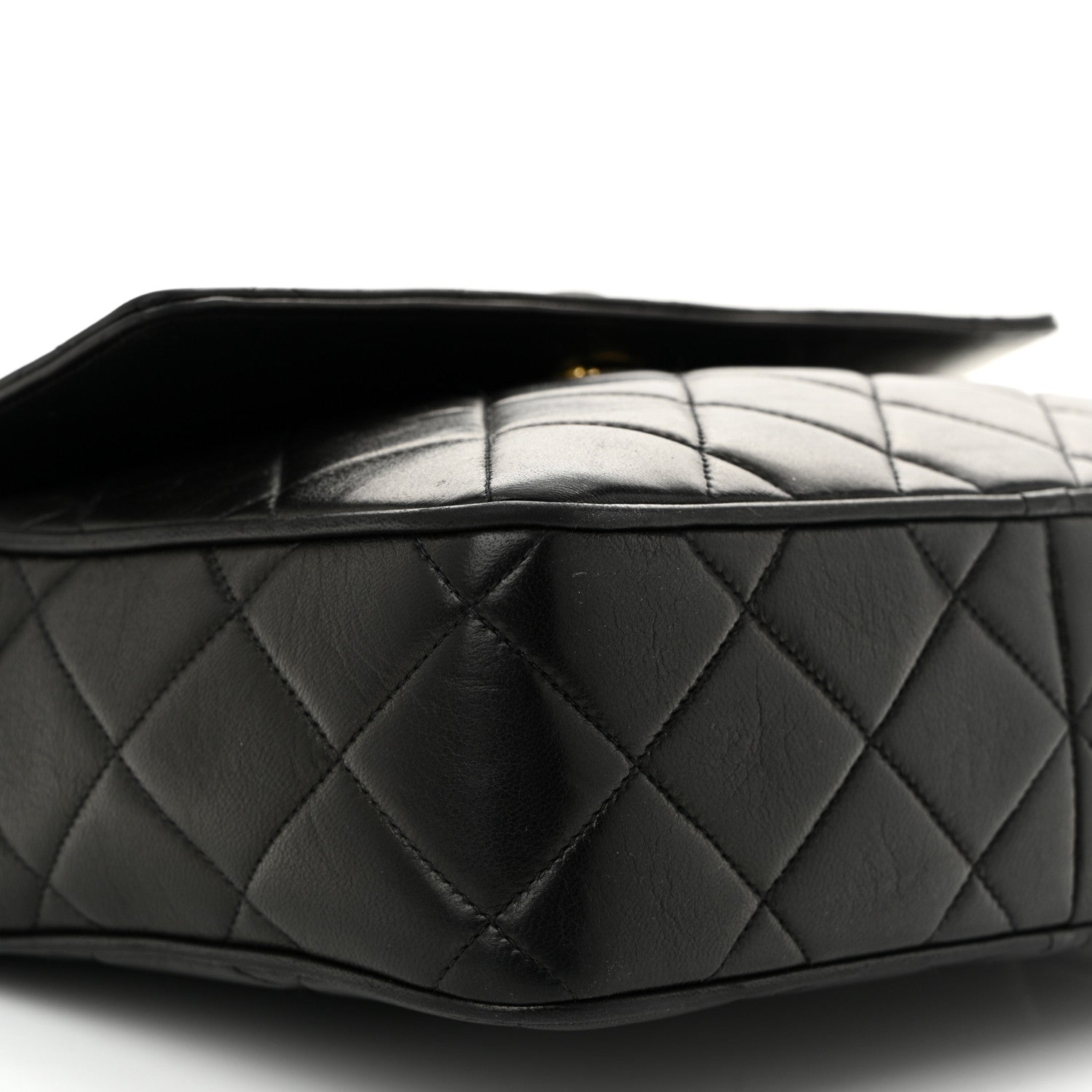 Chanel Lambskin Quilted Tassel Flap Camera Case Black 10 of 12