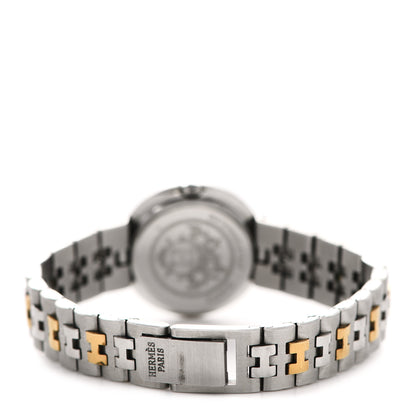 Hermes Stainless Steel 24mm Clipper Quartz Watch Gold 3 of 5