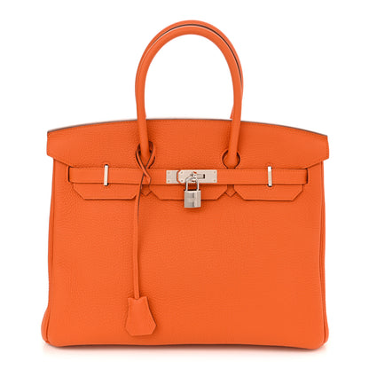 Hermes Togo Birkin 35 Orange 1 of 11