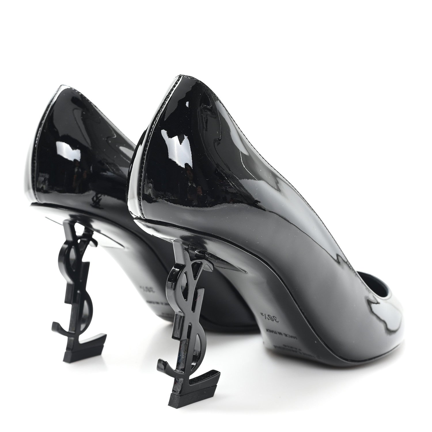 Saint Laurent Patent Opyum 85 Pumps 36.5 Black 5 of 9