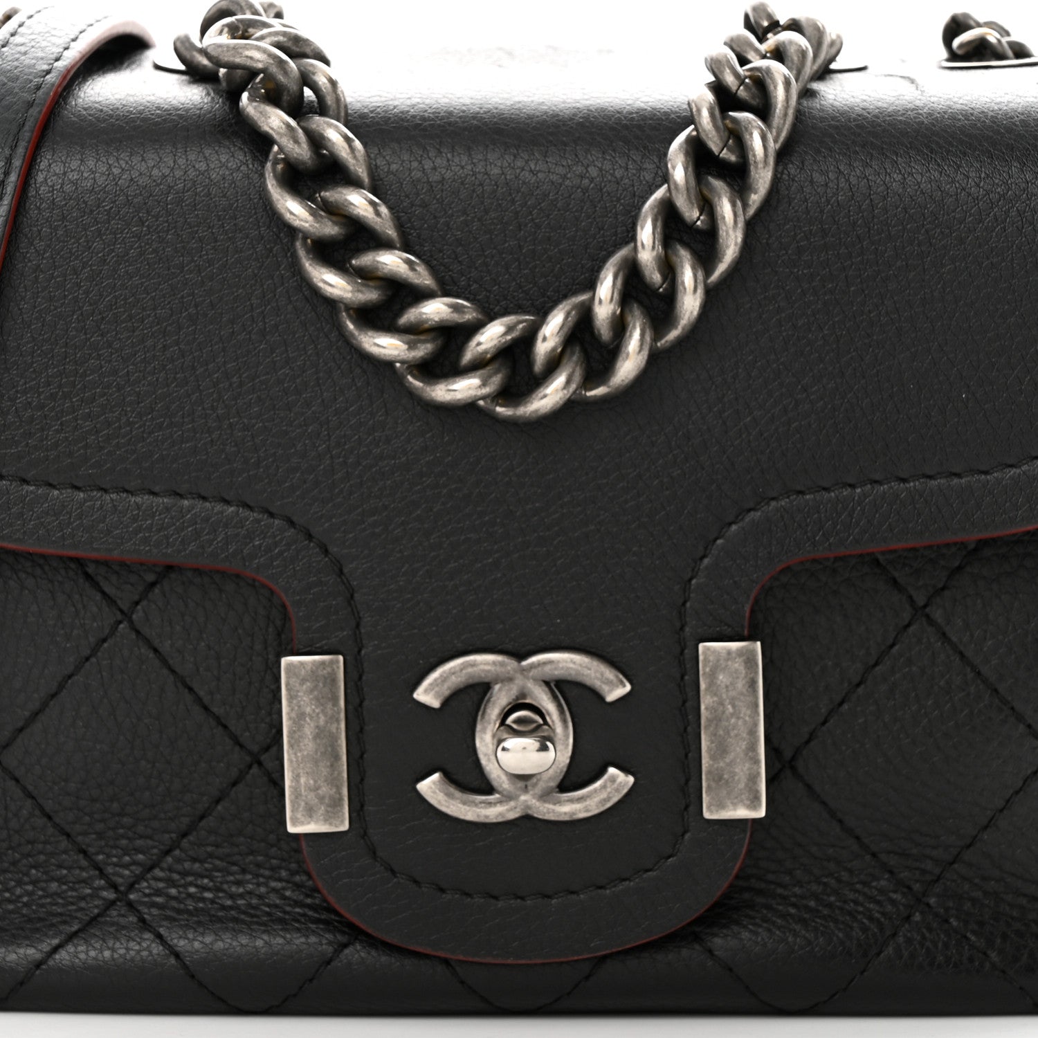 Chanel Grained Calfskin Archi Chic Flap Black 8 of 12