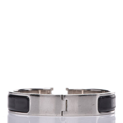 Hermes Enamel Narrow Clic Clac H Bracelet PM Black 3 of 6
