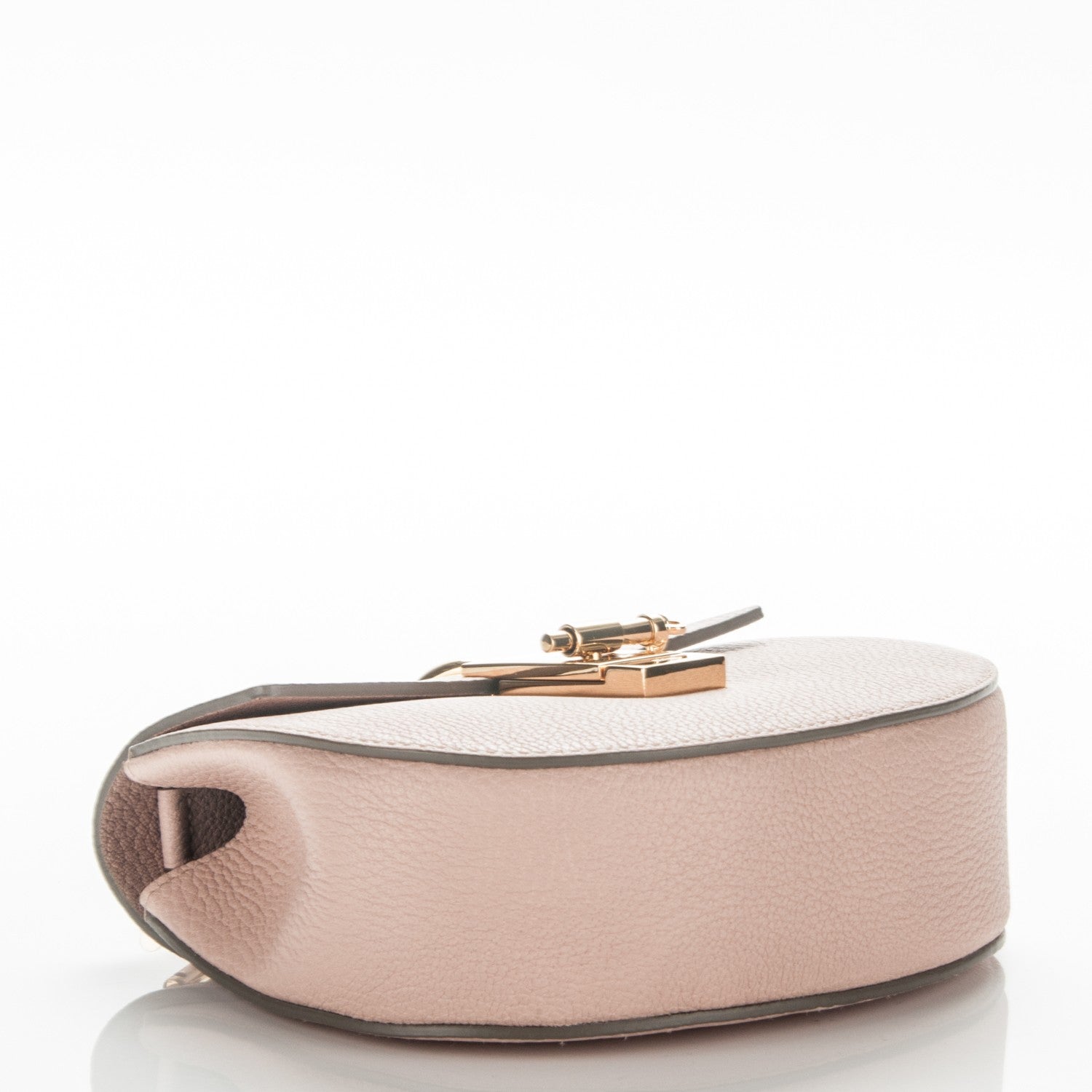 Chloe Grained Lambskin Mini Drew Shoulder Bag Cement Pink 4 of 6