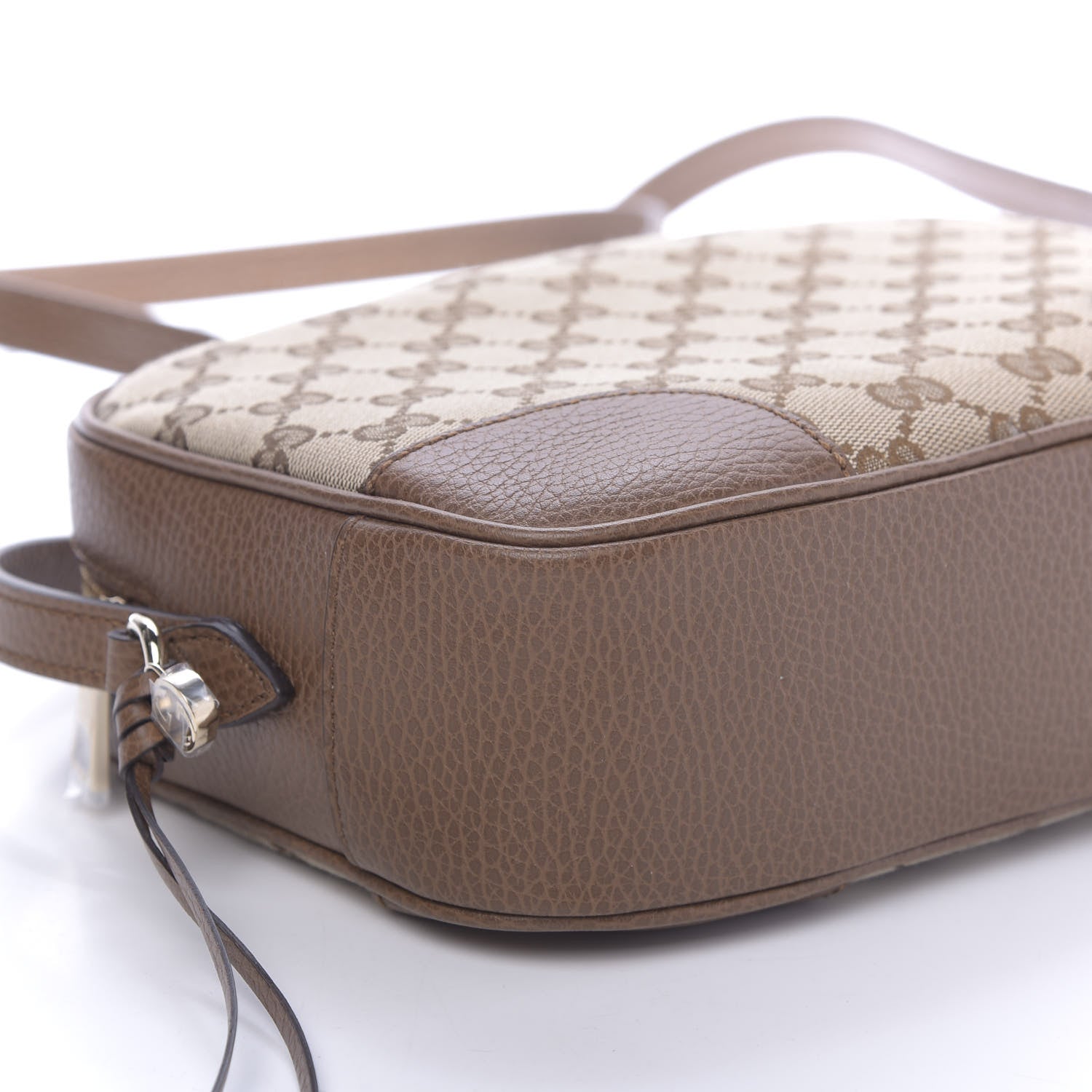 Gucci Monogram Mini Bree Messenger Bag Beige Tabacco 6 of 12