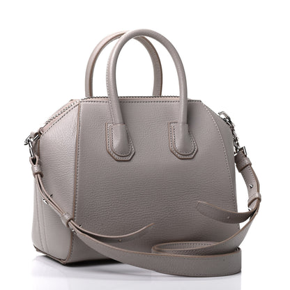 Givenchy Sugar Goatskin Mini Antigona Pearl Grey 2 of 4