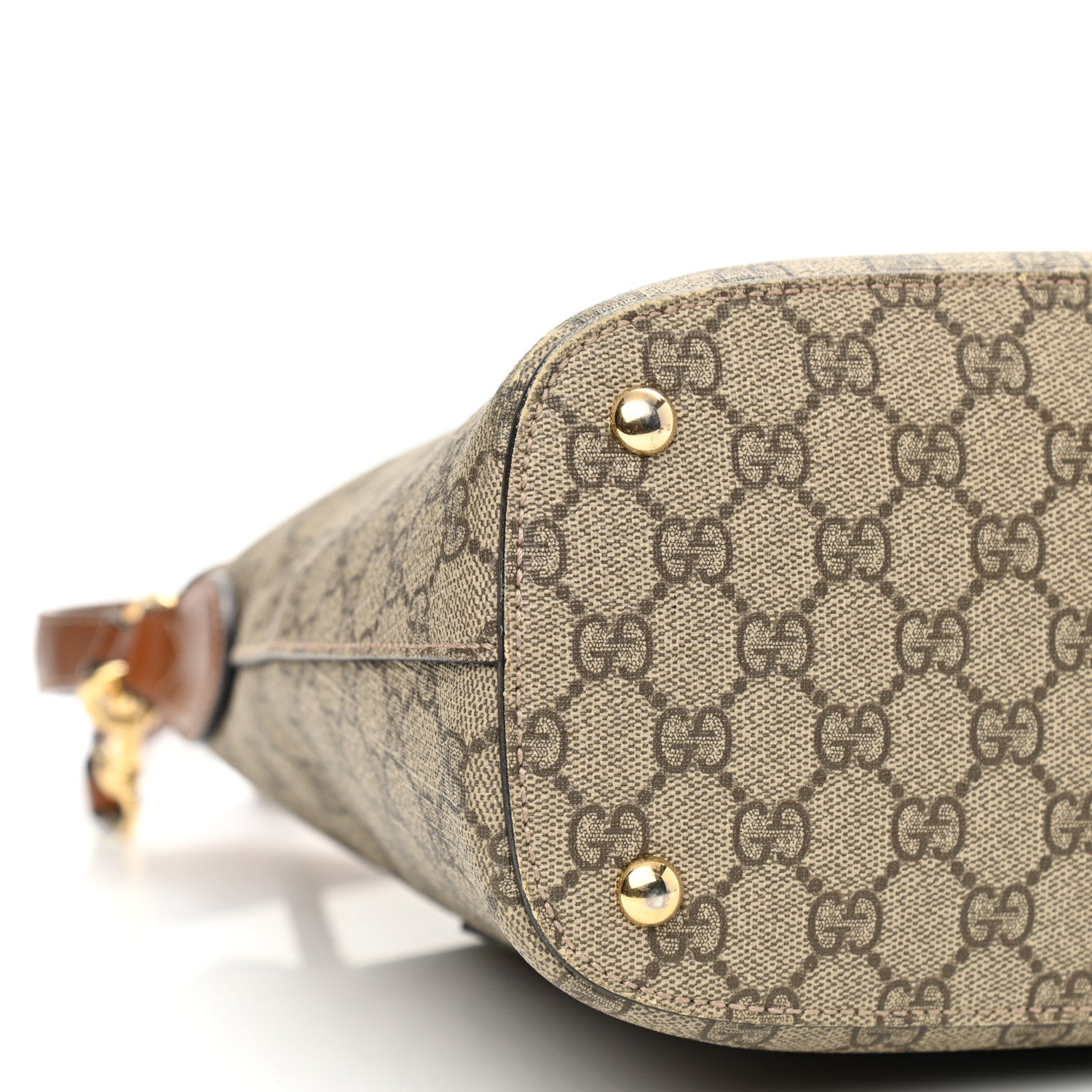 Gucci GG Supreme Monogram Linea A Hobo Brown 8 of 15