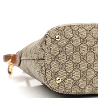 Gucci GG Supreme Monogram Linea A Hobo Brown 8 of 15