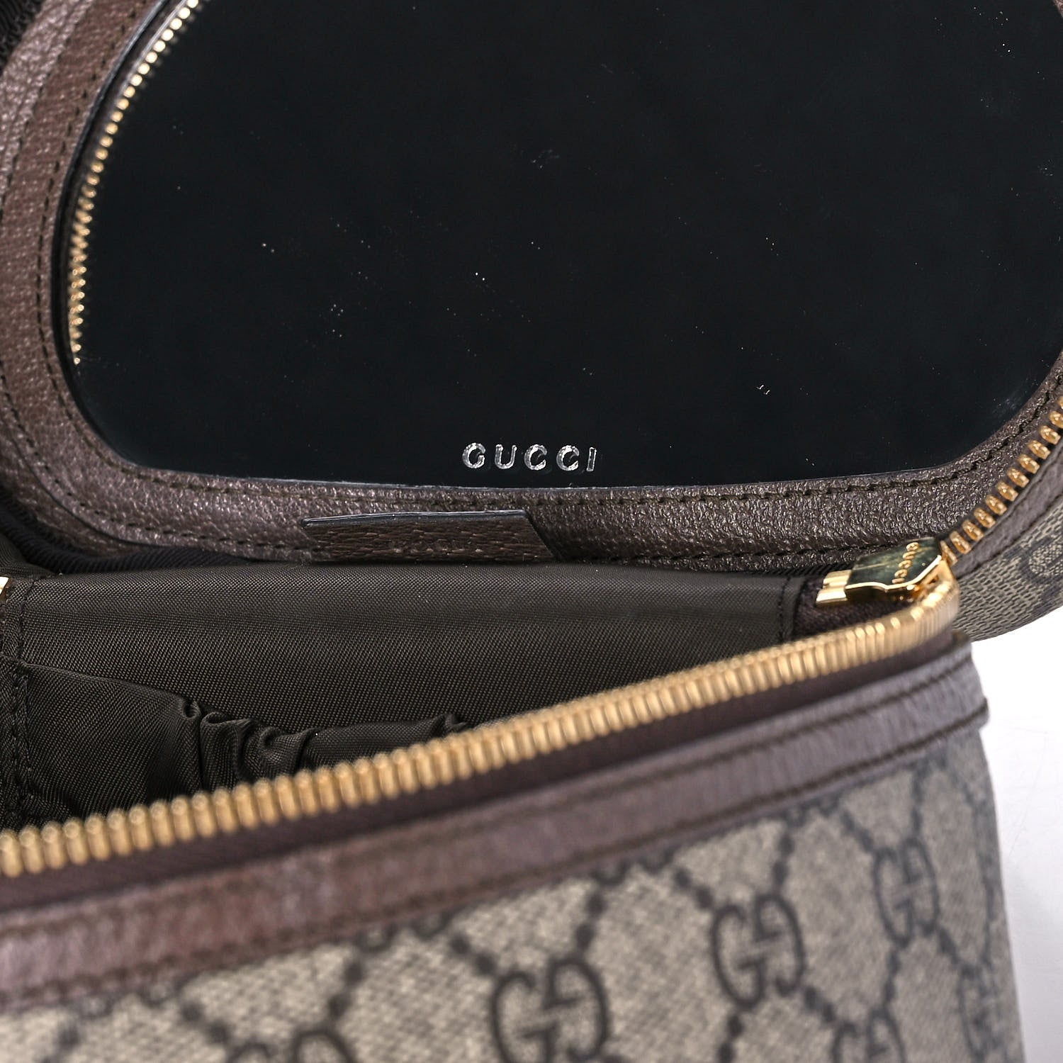 Gucci GG Supreme Monogram Ophidia Vanity Cosmetic Case 8 of 12