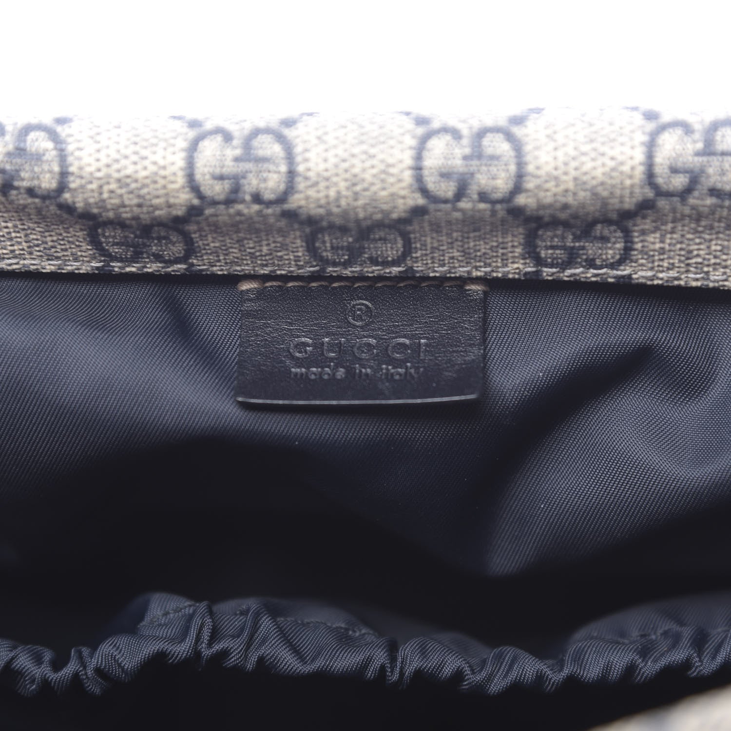 Gucci GG Plus Monogram Messenger Diaper Bag Navy 8 of 12