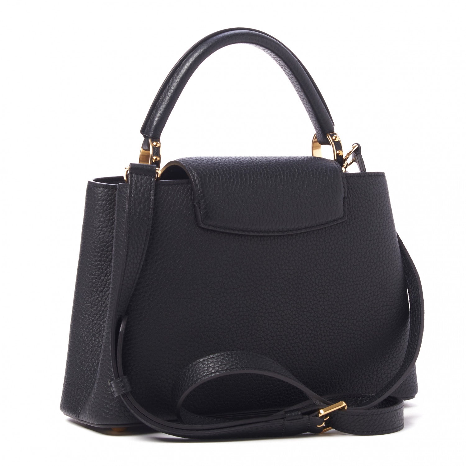 Louis Vuitton Taurillon Capucines BB Black 3 of 8