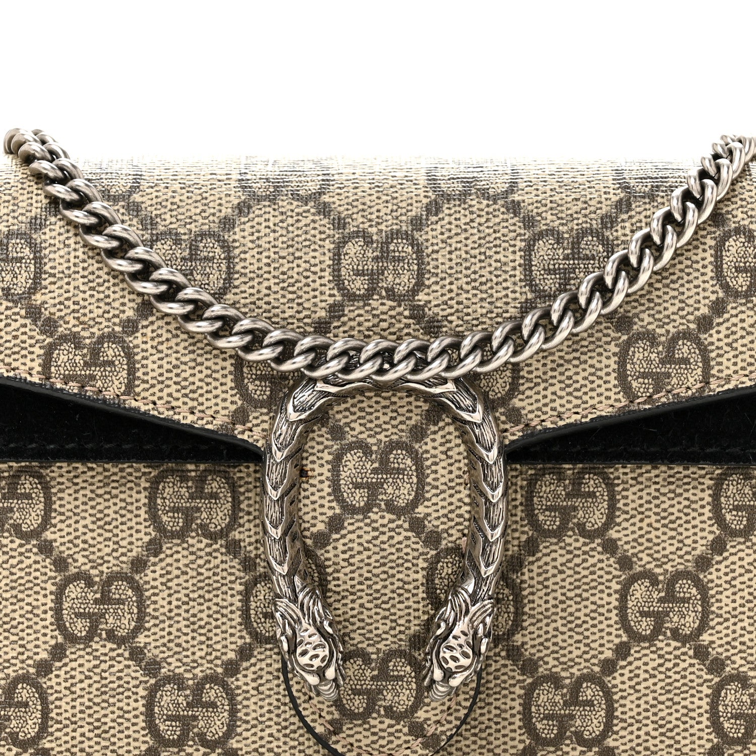 Gucci GG Supreme Monogram Super Mini Dionysus Shoulder Bag Black 7 of 10