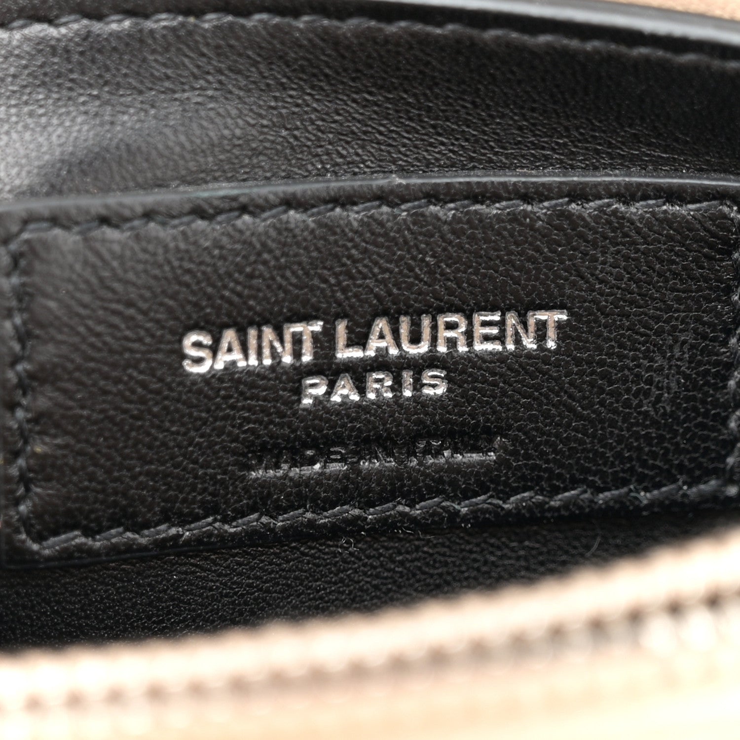 Saint Laurent Calfskin Y Quilted Monogram Small Loulou Chain Satchel Dark Beige 6 of 10