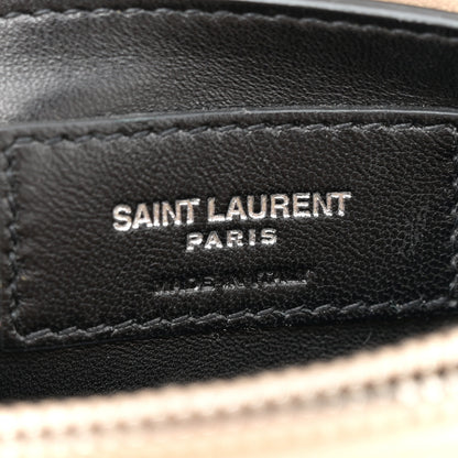 Saint Laurent Calfskin Y Quilted Monogram Small Loulou Chain Satchel Dark Beige 6 of 10
