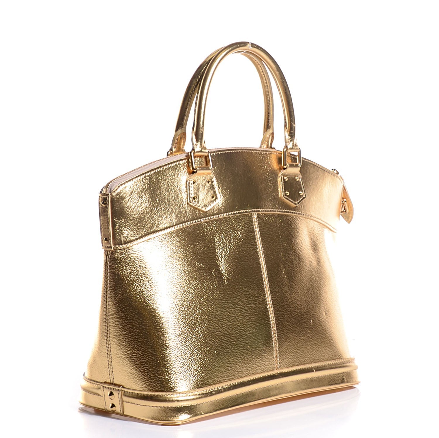 Louis Vuitton Suhali Lockit MM Gold 3 of 7