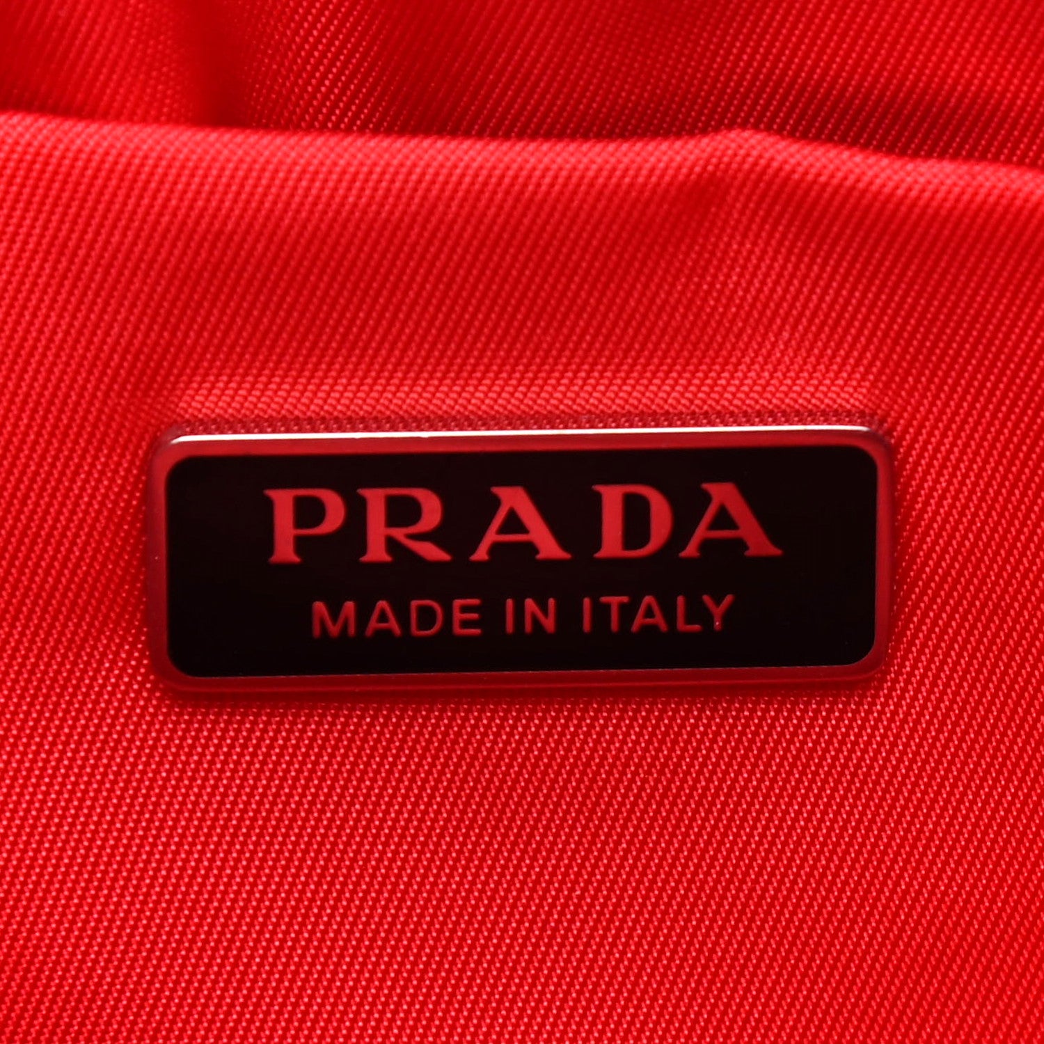 Prada Tessuto Nylon Double Pocket Wristlet Pouch Black Fuoco 5 of 6