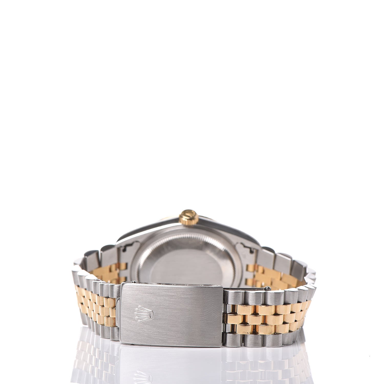 Rolex Stainless Steel 18K Yellow Gold 36mm Oyster Perpetual Datejust Watch White Arabic 16233 3 of 8
