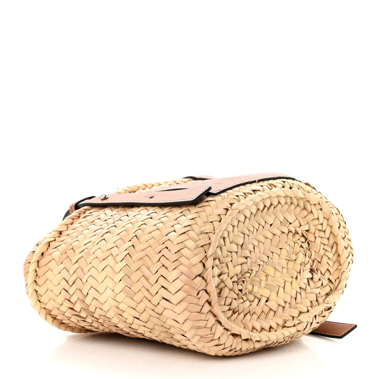 Raffia Small Basket Tote Bag Natural Tan
