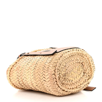 Loewe Raffia Small Basket Tote Bag Natural Tan 3 of 8