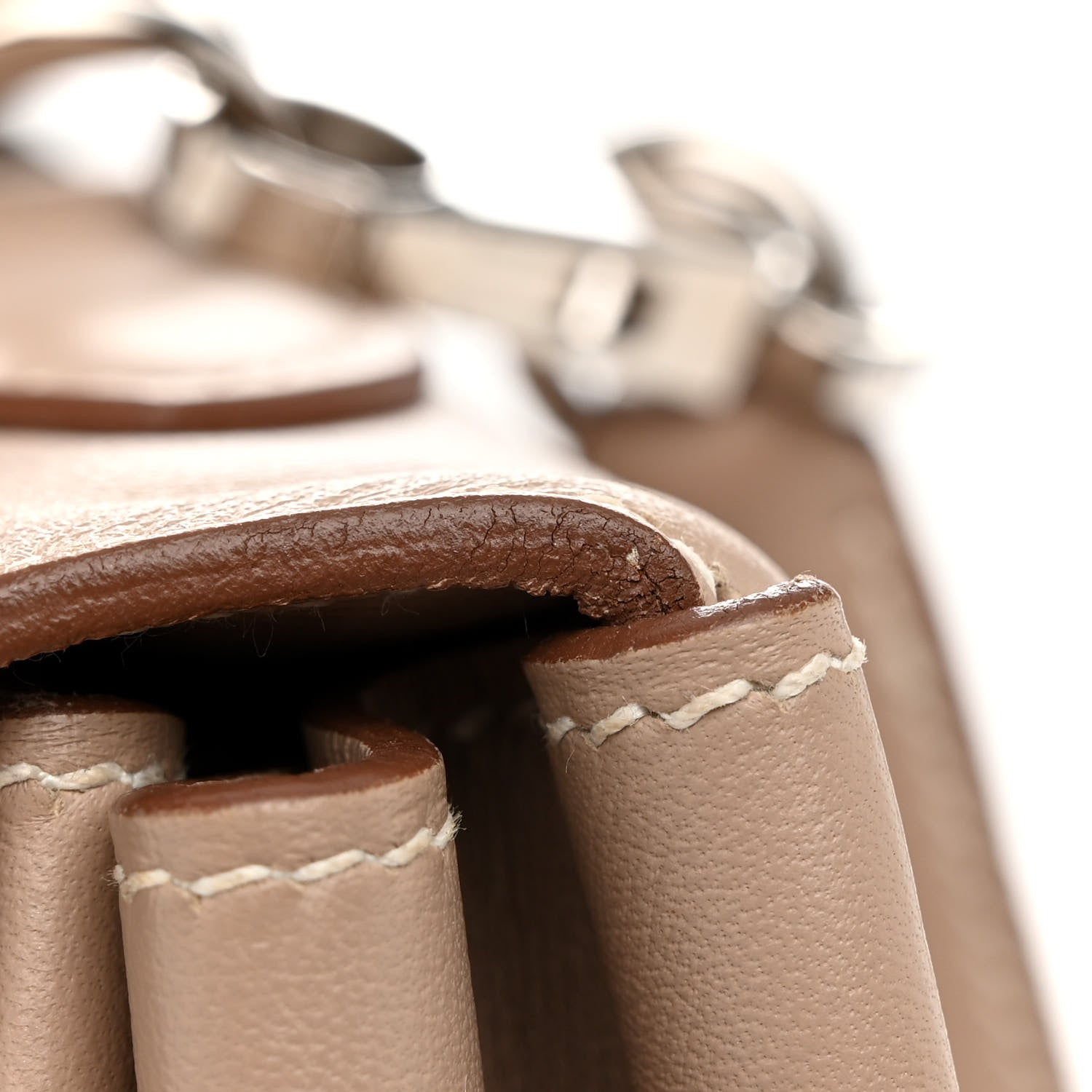 Hermes Swift Grain d'H Ghillies Kelly 35 Argile 14 of 16