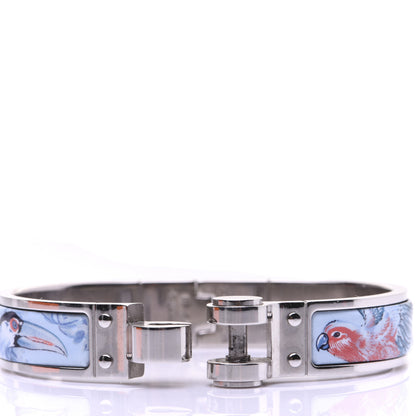 Hermes Enamel Printed Narrow Equateur Hinged Bracelet S 9 of 12