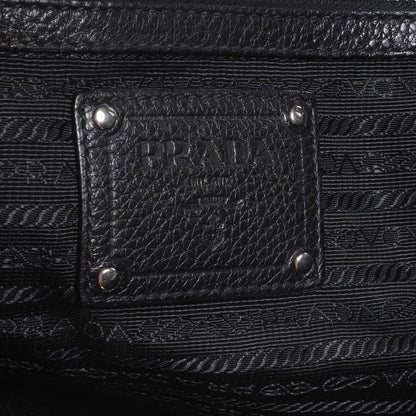 Prada Vitello Daino Shoulder Bag Black 5 of 9