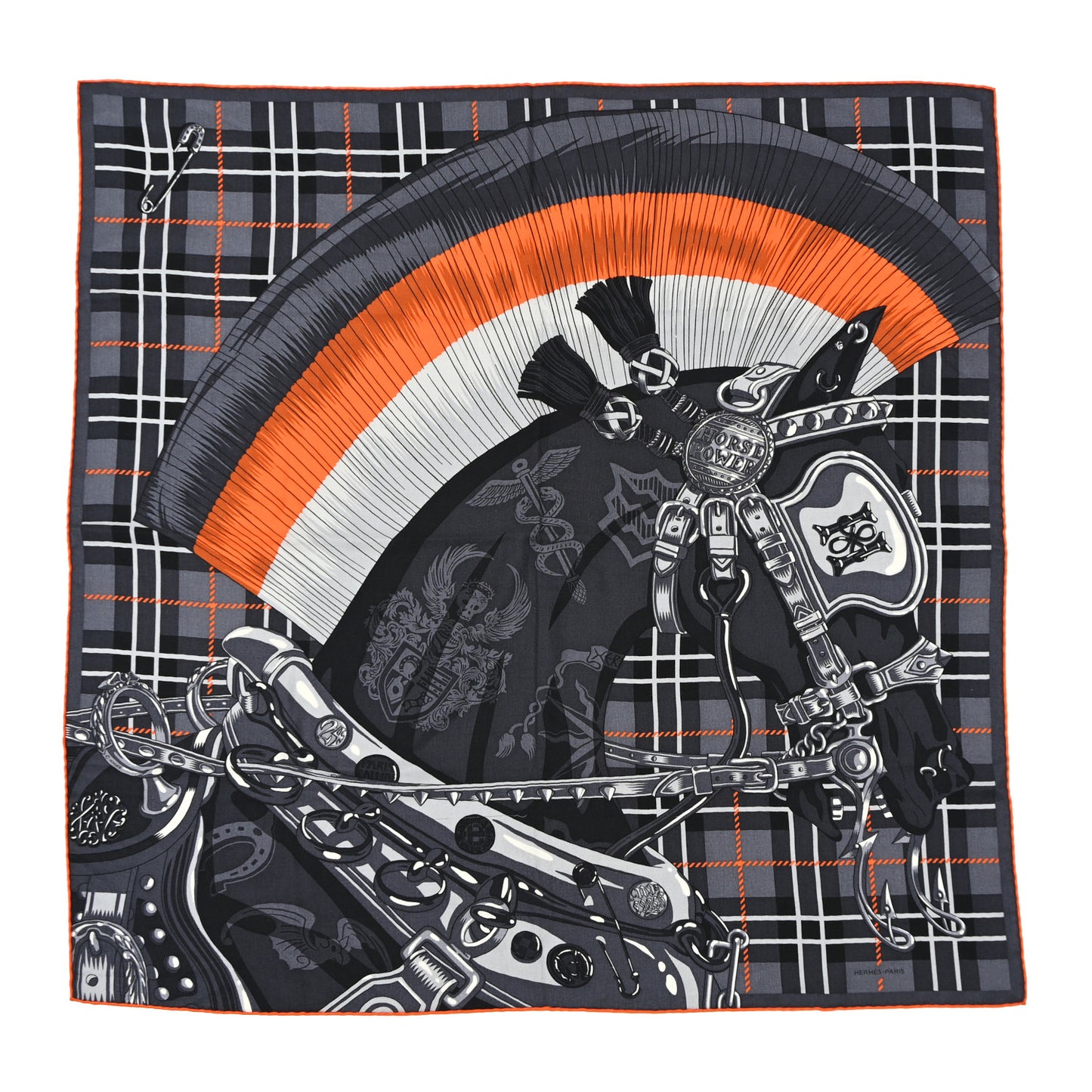 Cashmere Silk Cheval Punk Scarf 100