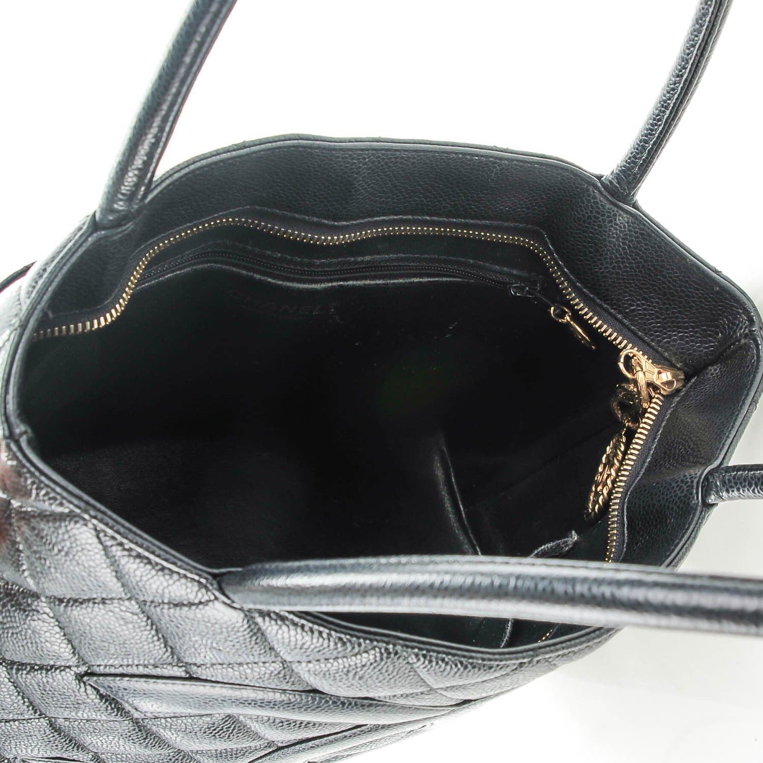 Chanel Caviar Quilted Medallion Tote Black 5 of 7