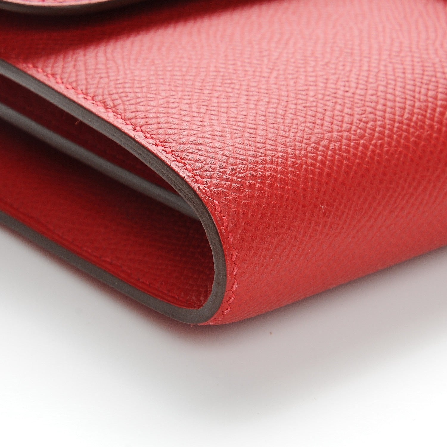 Hermes Epsom Constance Long Wallet Rouge Casaque 7 of 18