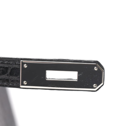 Hermes Matte Niloticus Crocodile Birkin 30 Black 29 of 43