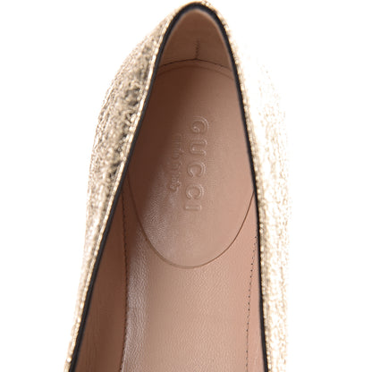 Gucci Galassia GG Marmont Fringe Flats 36 Platino 7 of 8