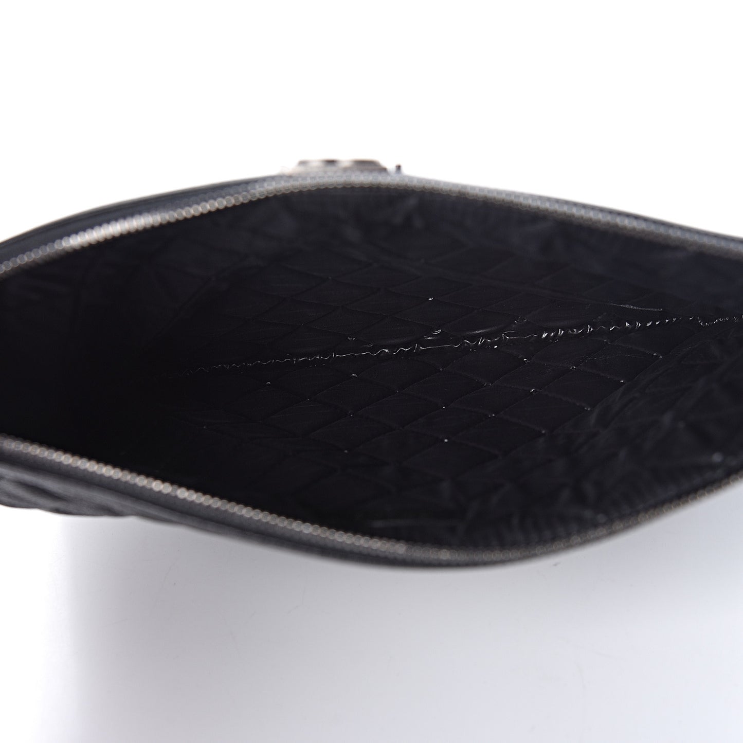 Caviar Quilted Medium Boy Cosmetic Case Black