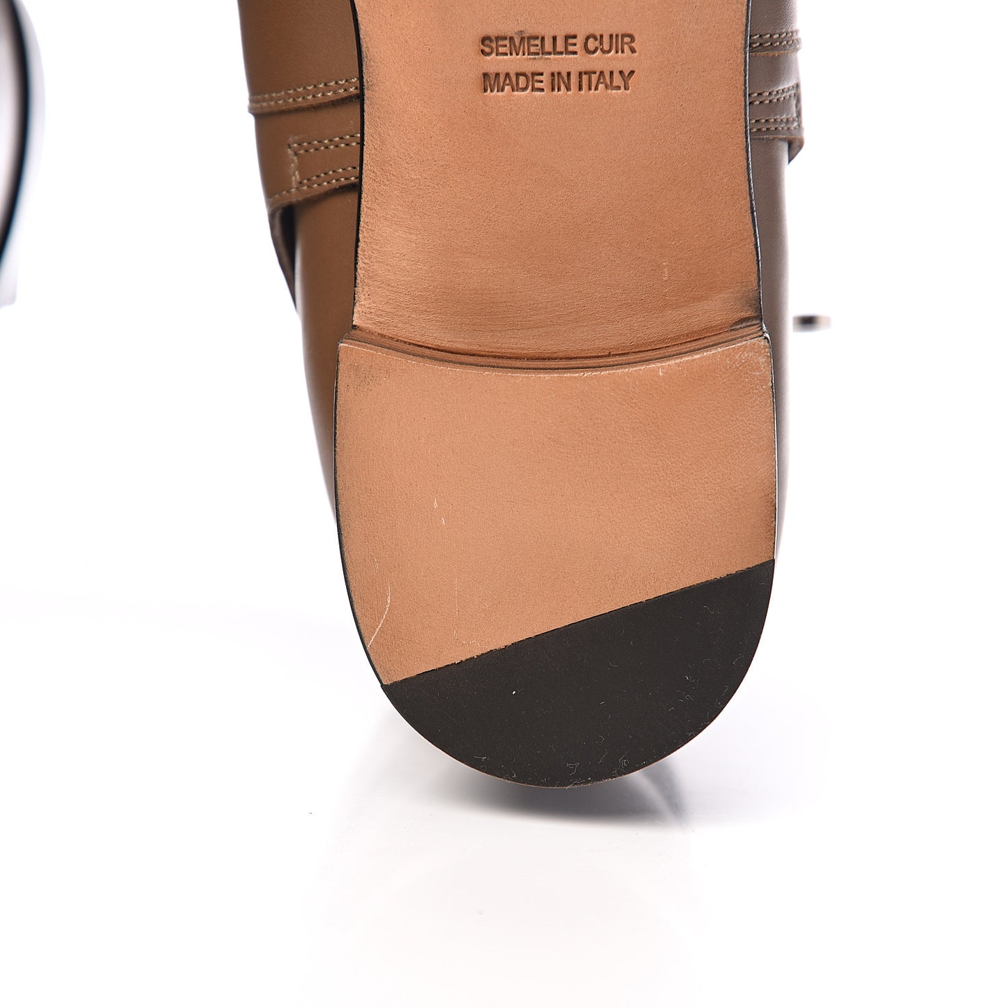 Calfskin Neo Low Boots 38 Taupe Black