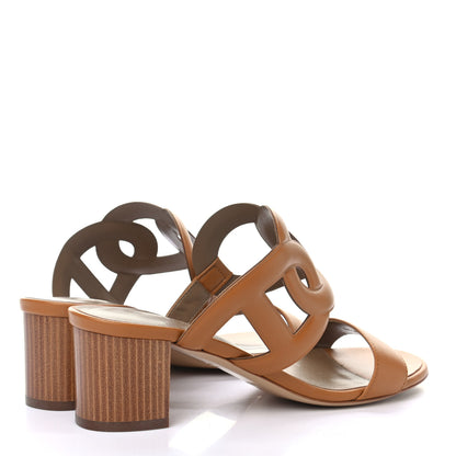 Hermes Nappa Bikini Sandals 37 Gold 4 of 9