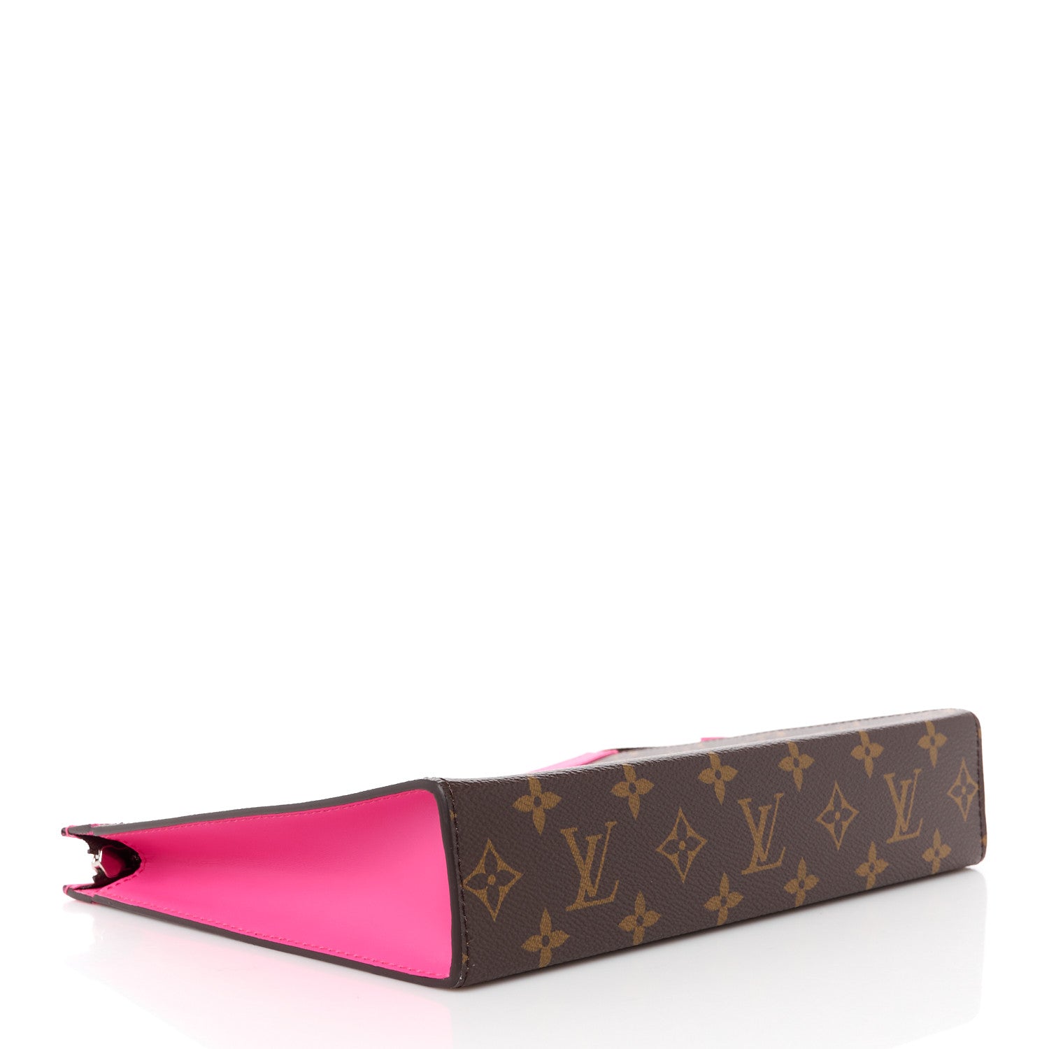 Louis Vuitton Monogram Macassar Pochette Voyage MM Fuchsia 4 of 10