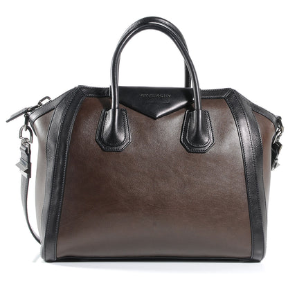 Givenchy Calfskin Medium Bi-Color Antigona Brown Black 1 of 7