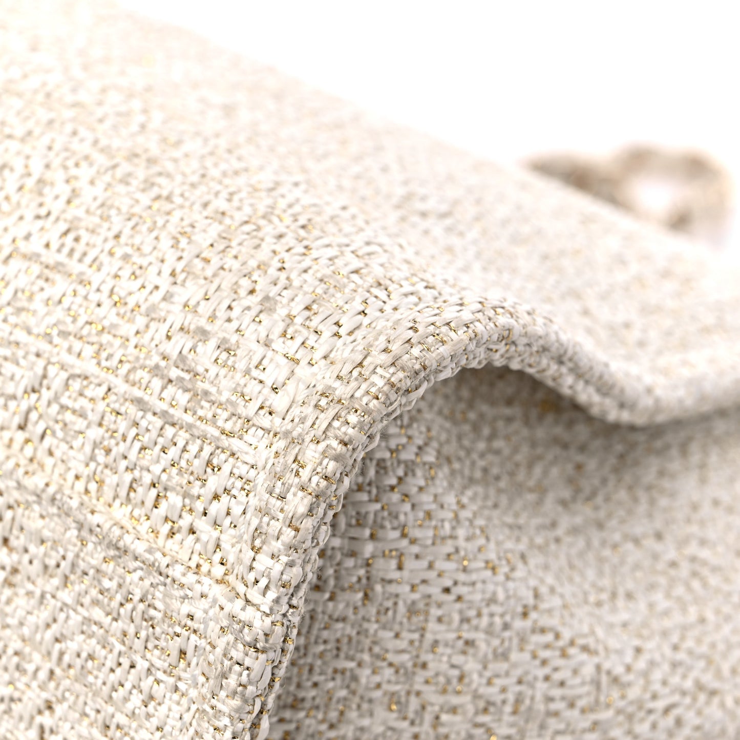 Mixed Fibers Calfskin Medium Deauville Tote Light Beige