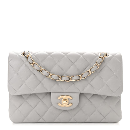 Chanel Caviar Quilted Small Double Flap Grey 1 of 11
