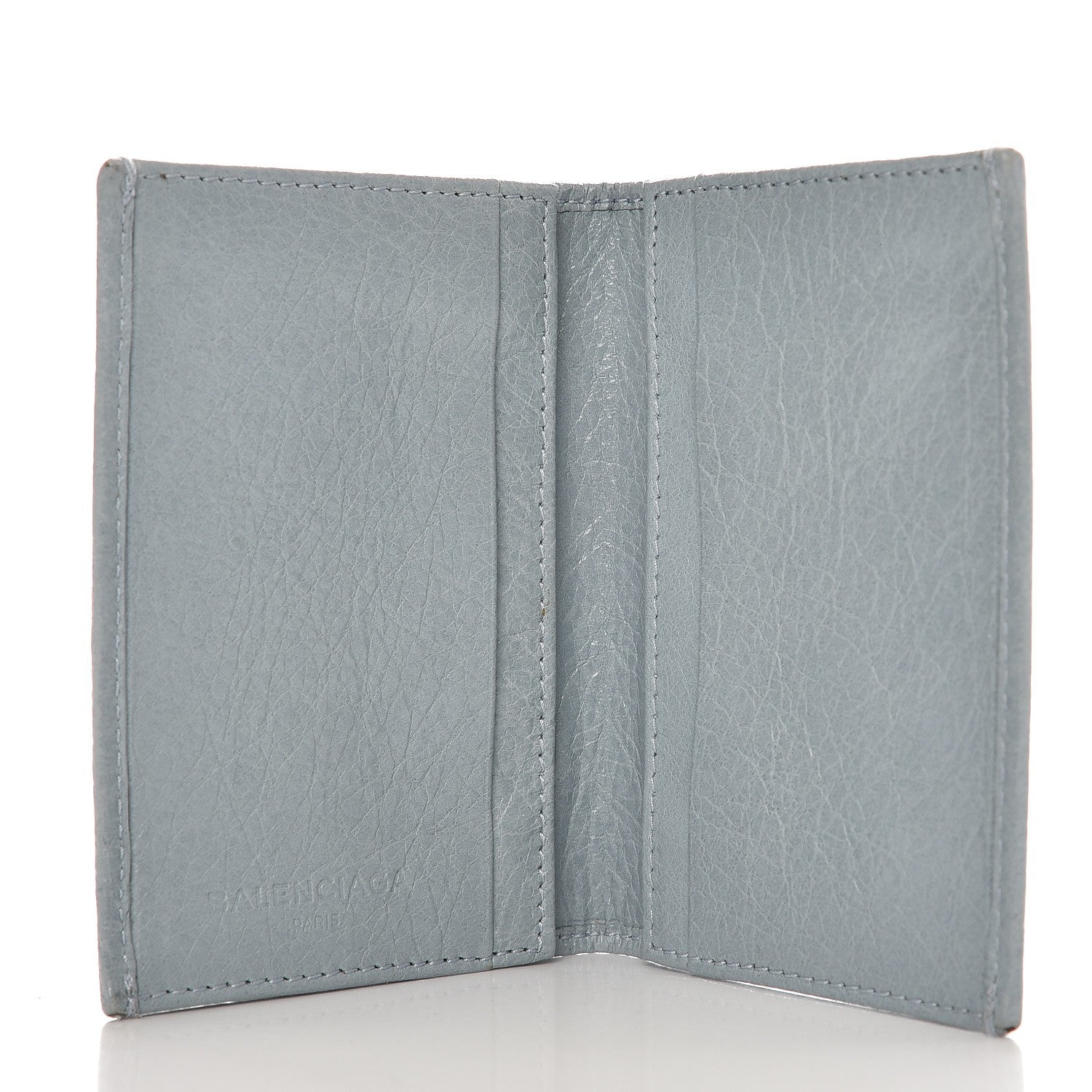 Balenciaga Agneau Giant 12 Silver Hardware Card Case Bleu Opaline 5 of 9