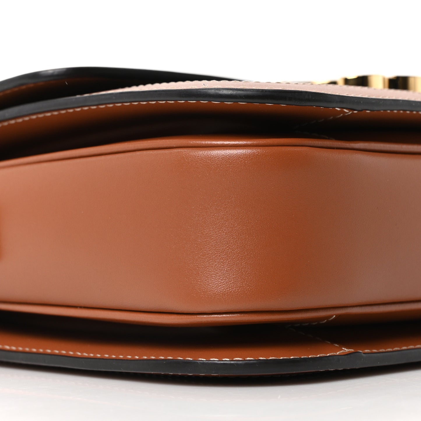 Triomphe Canvas Calfskin Medium Triomphe Bag Tan