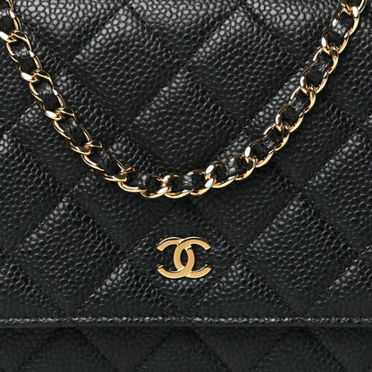 Chanel Caviar Quilted Wallet on Chain WOC Black 8 of 10