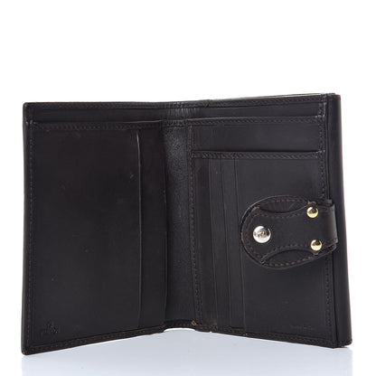 Fendi Zucca Cuoio Lucido Compact Wallet Tobacco Moro 6 of 11