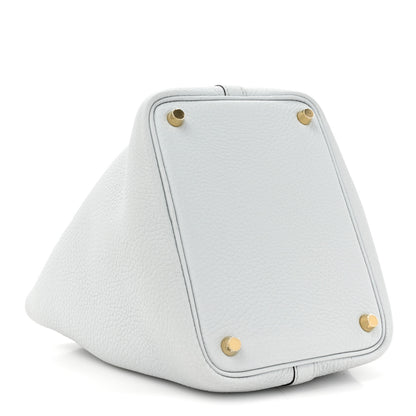 Hermes Taurillon Clemence Picotin Lock 18 PM Bleu Pale 4 of 12