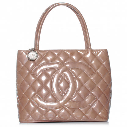 Chanel Patent Medallion Tote Pink 1 of 8