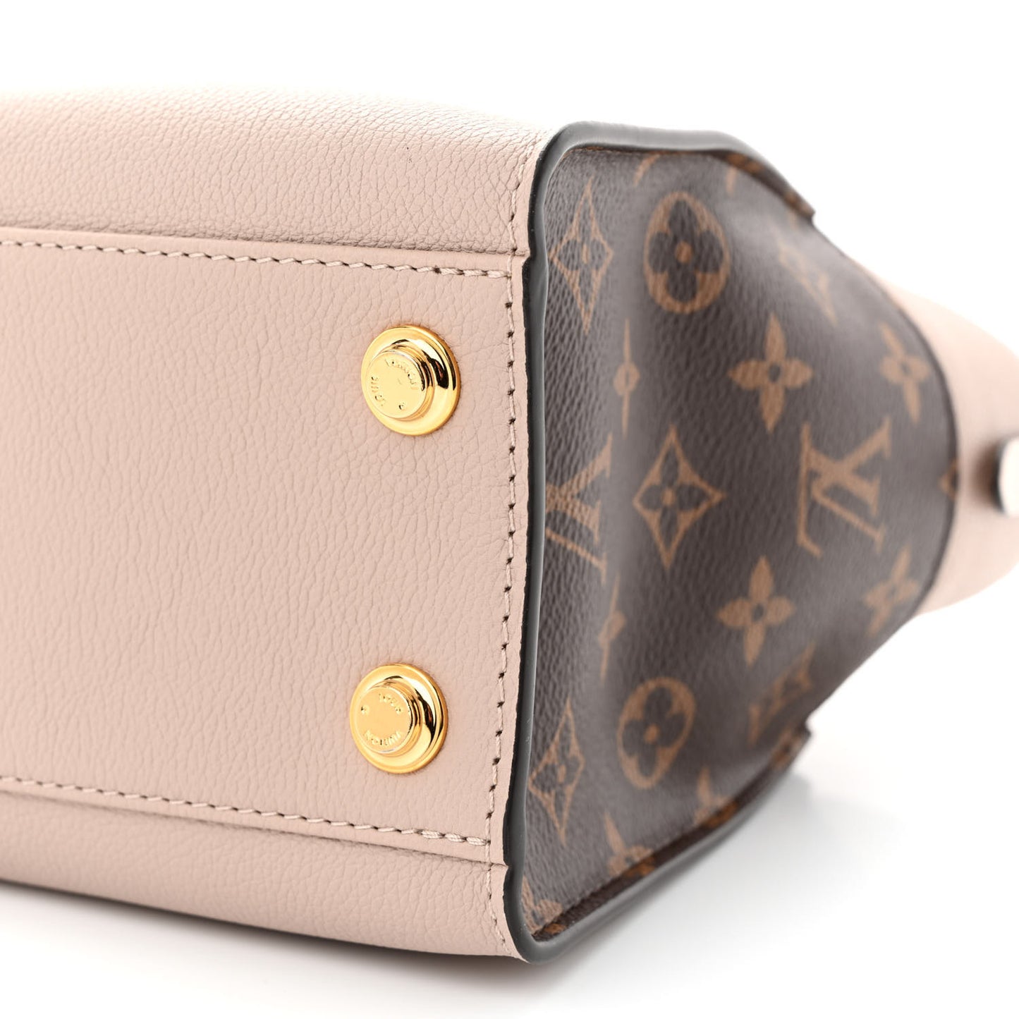 Calfskin Monogram On My Side PM Greige