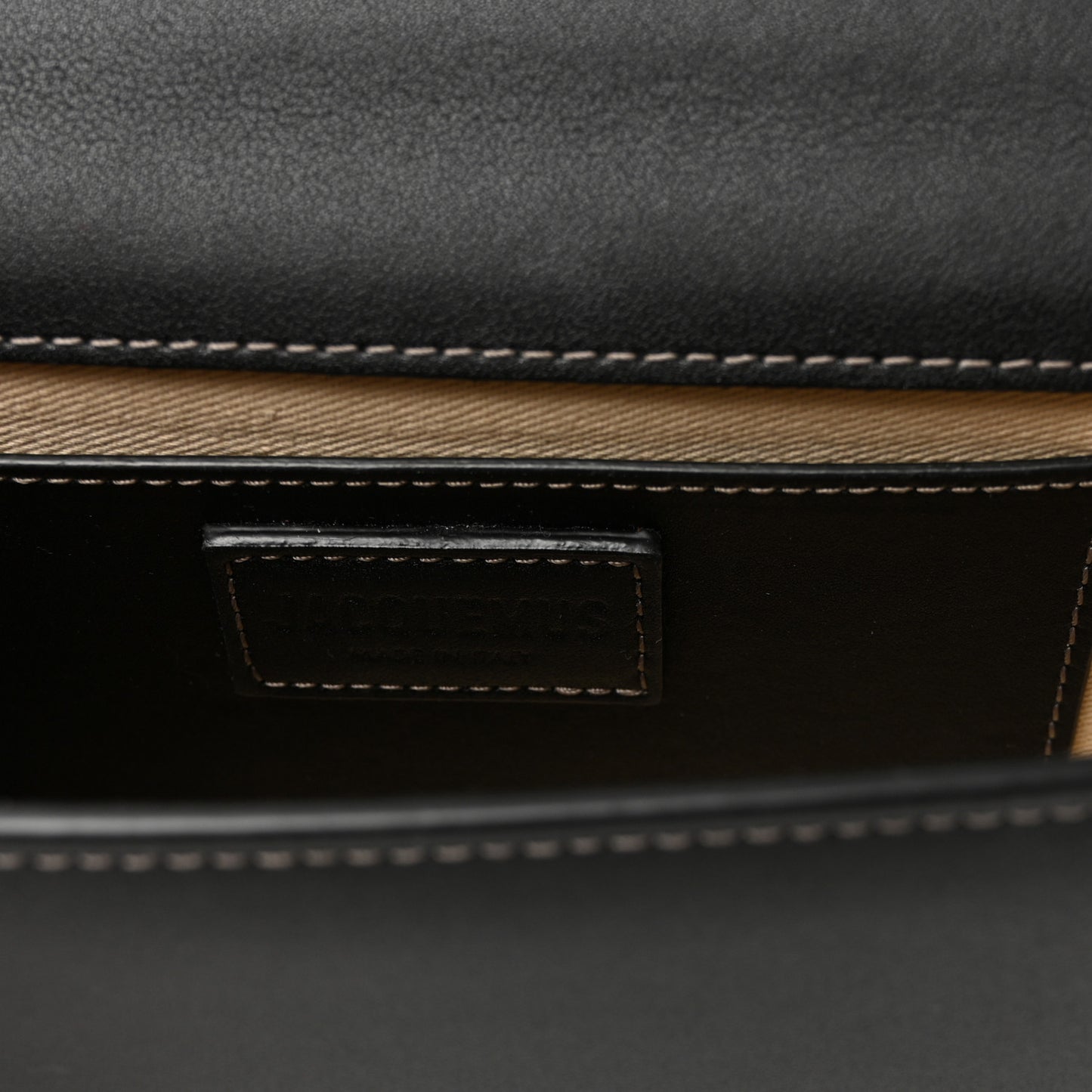 Smooth Calfskin Le Bambino Homme Black