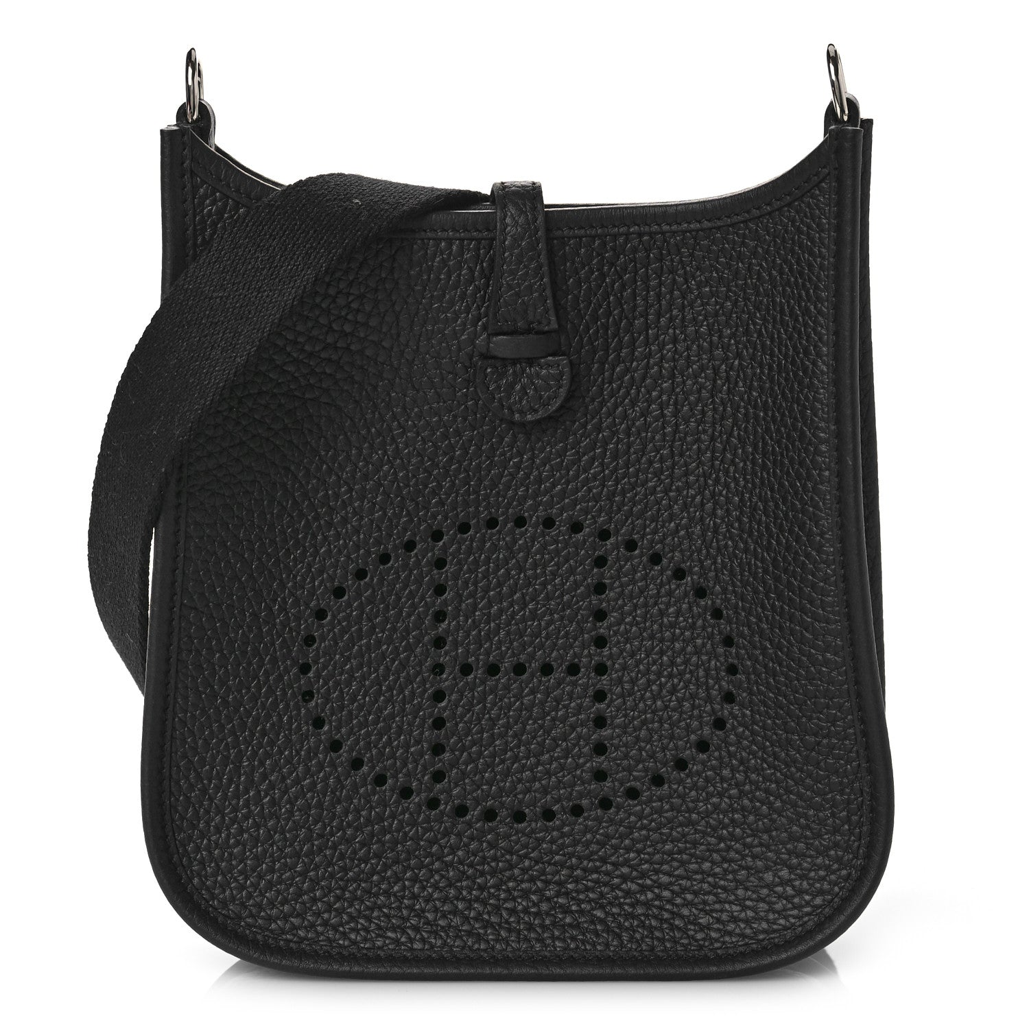 Hermes Taurillon Clemence Evelyne TPM Black 1 of 9