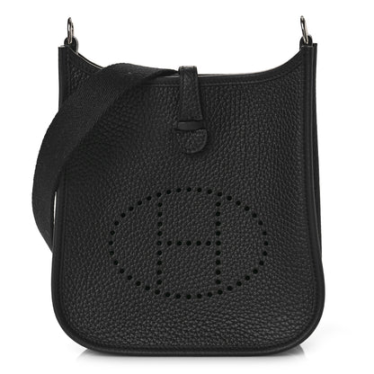 Hermes Taurillon Clemence Evelyne TPM Black 1 of 9
