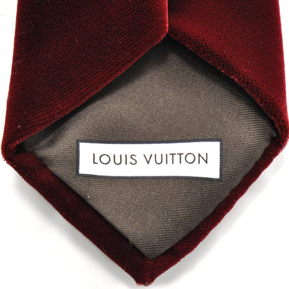 Louis Vuitton Mens Velvet Tie Bordeaux 4 of 6